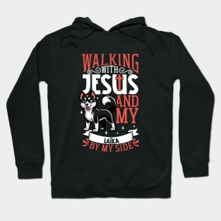 Jesus and dog - Russo-European Laika Hoodie